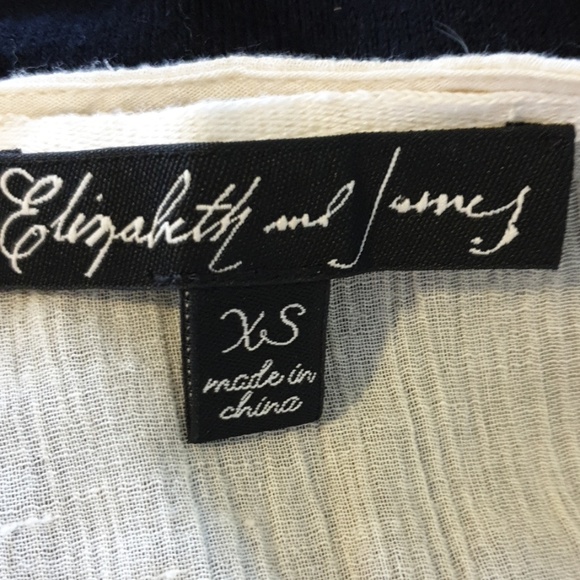 ELIZABETH AND JAMES color block pink cream blouse - Picture 3 of 3